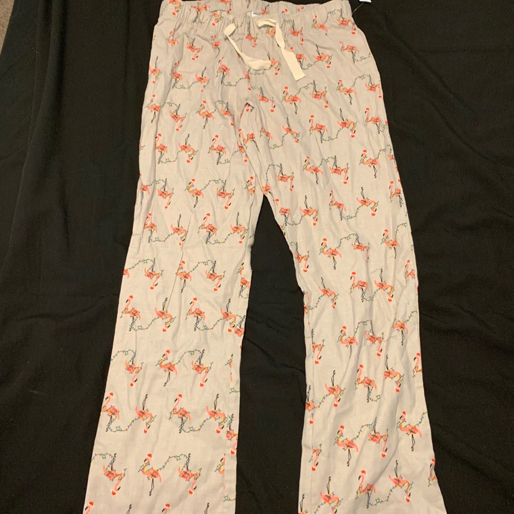Small Gray Flamingo Pj Bottoms